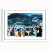 Realism Art Prints: "Love of Winter" by George Bellows - Winter Scene Canvas
