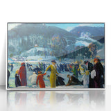 Realism Art Prints: "Love of Winter" by George Bellows - Winter Scene Canvas