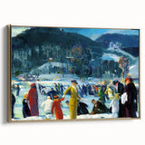 Realism Art Prints: "Love of Winter" by George Bellows - Winter Scene Canvas
