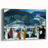 Realism Art Prints: "Love of Winter" by George Bellows - Winter Scene Canvas