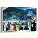 Realism Art Prints: "Love of Winter" by George Bellows - Winter Scene Canvas