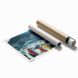 Realism Art Prints: "Love of Winter" by George Bellows - Winter Scene Canvas