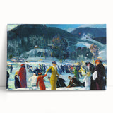 Realism Art Prints: "Love of Winter" by George Bellows - Winter Scene Canvas