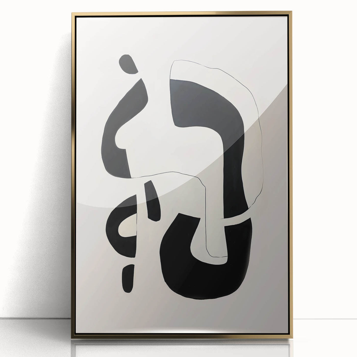 Framed Dining Room Prints – Minimalist Black & White Artwork
