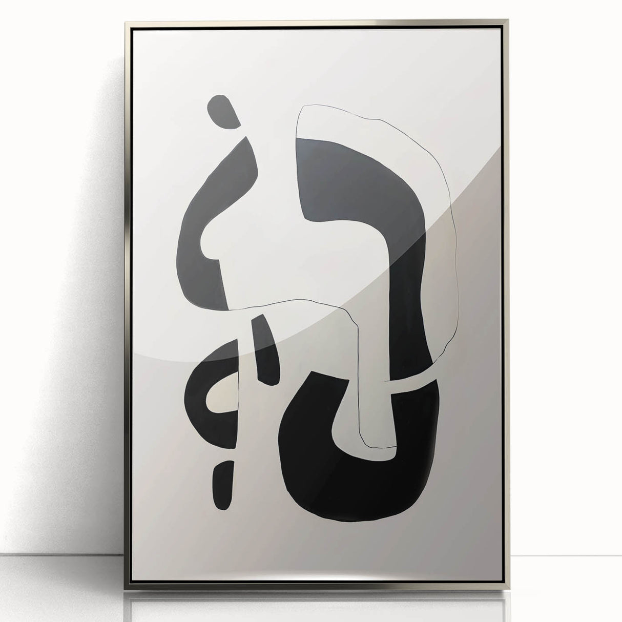 Framed Dining Room Prints – Minimalist Black & White Artwork