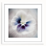 Elegant Purple Floral Living Room Wall Art – Framed Canvas Print