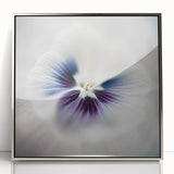 Elegant Purple Floral Living Room Wall Art – Framed Canvas Print