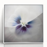 Elegant Purple Floral Living Room Wall Art – Framed Canvas Print