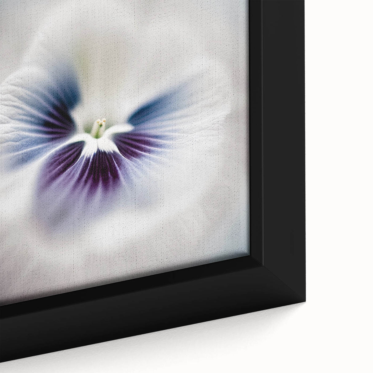 Elegant Purple Floral Living Room Wall Art – Framed Canvas Print