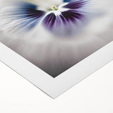 Elegant Purple Floral Living Room Wall Art – Framed Canvas Print