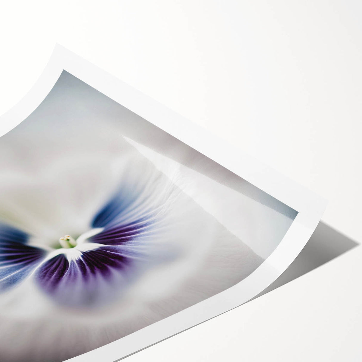 Elegant Purple Floral Living Room Wall Art – Framed Canvas Print