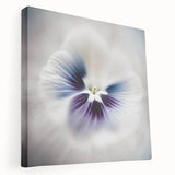 Elegant Purple Floral Living Room Wall Art – Framed Canvas Print