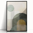 Abstract minimalist wall art featuring a framed acrylic design in black, showcasing a sleek front view ideal for modern decor. Perfect for enhancing contemporary interiors.