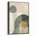 Abstract minimalist wall art featuring a framed canvas in black, showcasing a sleek design with sharp lines and an elegant side profile, perfect for modern decor.