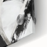 Minimalist Abstract Wall Art – Bold Black and White Canvas Print