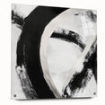 Minimalist Abstract Wall Art – Bold Black and White Canvas Print