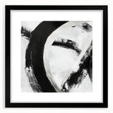 Minimalist Abstract Wall Art – Bold Black and White Canvas Print