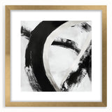 Minimalist Abstract Wall Art – Bold Black and White Canvas Print