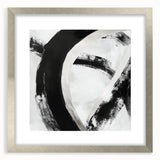 Minimalist Abstract Wall Art – Bold Black and White Canvas Print
