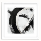 Minimalist Abstract Wall Art – Bold Black and White Canvas Print