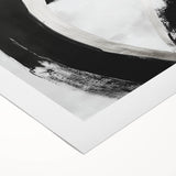 Minimalist Abstract Wall Art – Bold Black and White Canvas Print