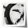 Minimalist Abstract Wall Art – Bold Black and White Canvas Print
