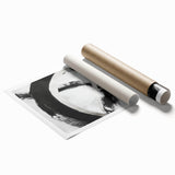 Minimalist Abstract Wall Art – Bold Black and White Canvas Print