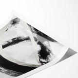 Minimalist Abstract Wall Art – Bold Black and White Canvas Print