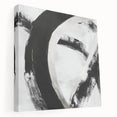 Minimalist Abstract Wall Art – Bold Black and White Canvas Print