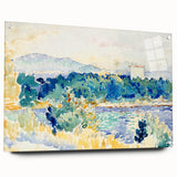 Impressionist Coastal Landscape Wall Art - Cross’ Mediterranean Scene Print