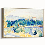 Impressionist Coastal Landscape Wall Art - Cross’ Mediterranean Scene Print