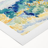 Impressionist Coastal Landscape Wall Art - Cross’ Mediterranean Scene Print