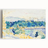 Impressionist Coastal Landscape Wall Art - Cross’ Mediterranean Scene Print