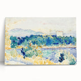 Impressionist Coastal Landscape Wall Art - Cross’ Mediterranean Scene Print