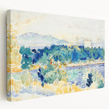 Impressionist Coastal Landscape Wall Art - Cross’ Mediterranean Scene Print