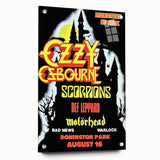 Ozzy Osbourne Monsters of Rock Poster - Retro Heavy Metal Art