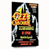 Ozzy Osbourne Monsters of Rock Poster - Retro Heavy Metal Art