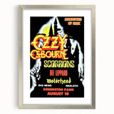 Ozzy Osbourne Monsters of Rock Poster - Retro Heavy Metal Art