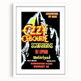 Ozzy Osbourne Monsters of Rock Poster - Retro Heavy Metal Art