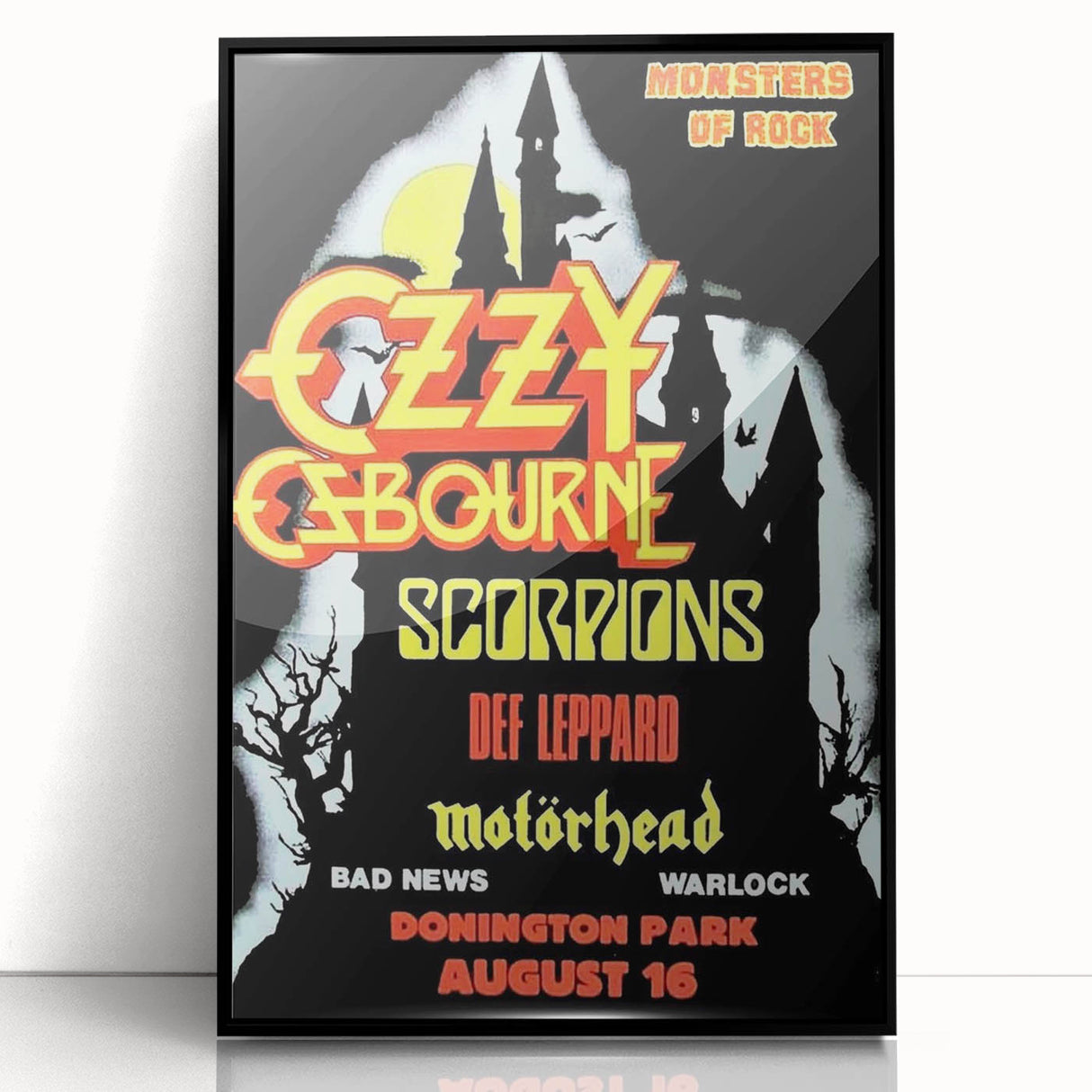 Ozzy Osbourne Monsters of Rock Poster - Retro Heavy Metal Art