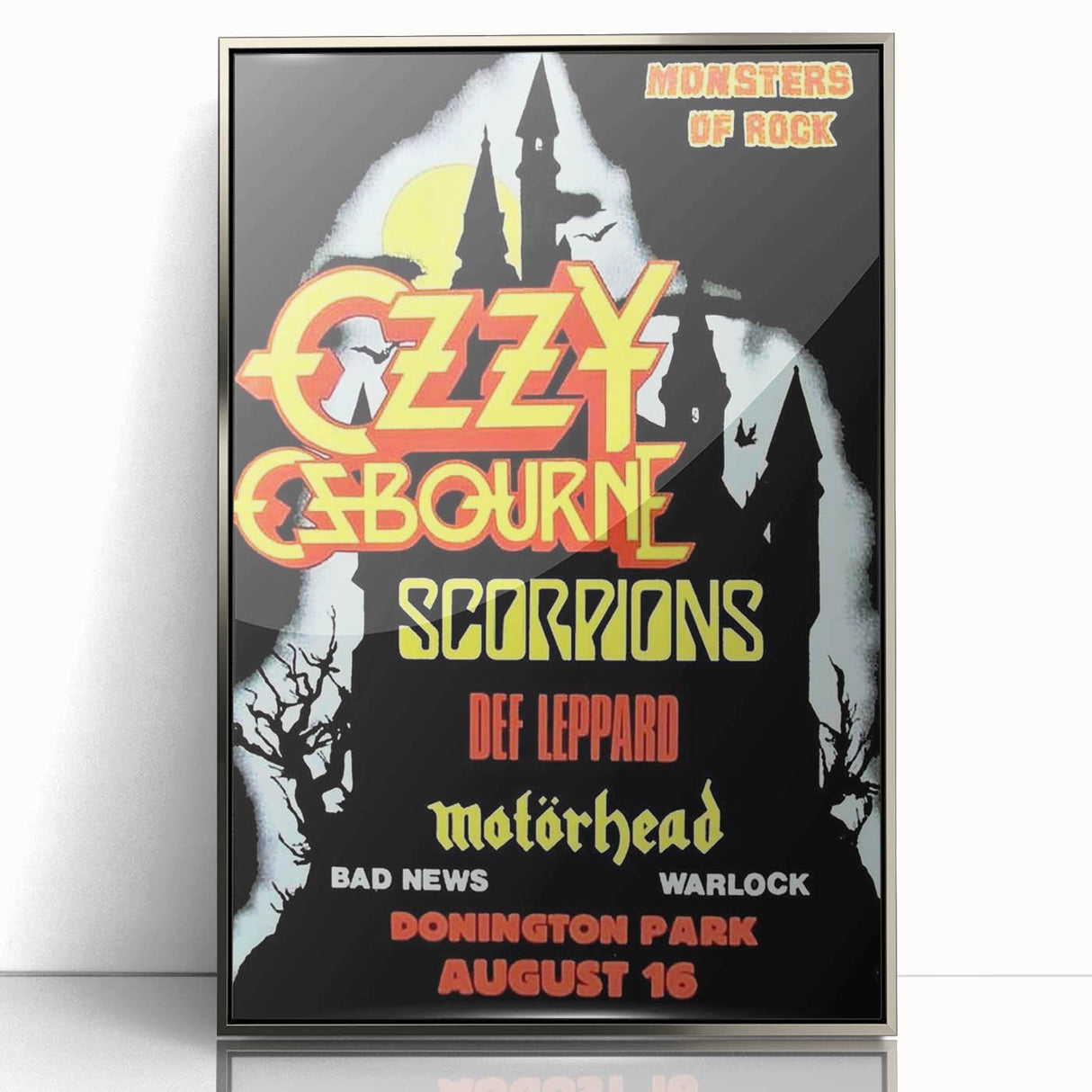 Ozzy Osbourne Monsters of Rock Poster - Retro Heavy Metal Art