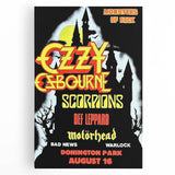Ozzy Osbourne Monsters of Rock Poster - Retro Heavy Metal Art
