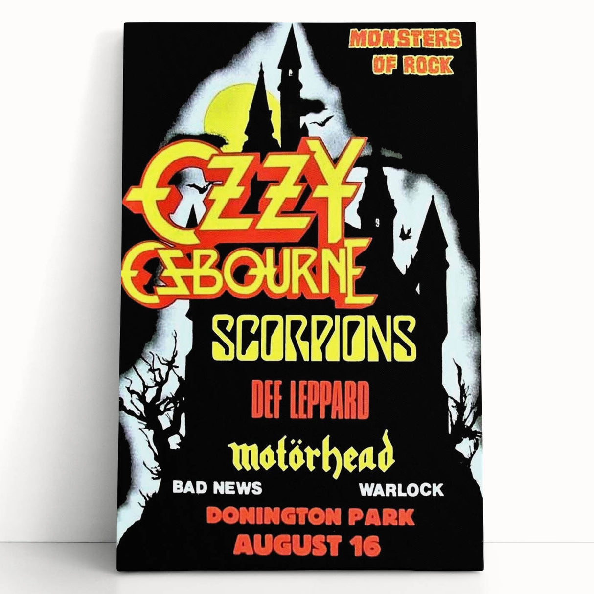 Ozzy Osbourne Monsters of Rock Poster - Retro Heavy Metal Art