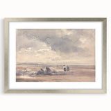 Romanticism Art: On Lancaster Sands at Low Tide Wall Art