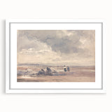 Romanticism Art: On Lancaster Sands at Low Tide Wall Art