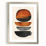 Canvas Art for Dining Area – Warm Earthy Abstract Design