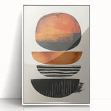 Canvas Art for Dining Area – Warm Earthy Abstract Design