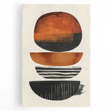 Canvas Art for Dining Area – Warm Earthy Abstract Design