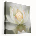 Serene Lotus Flower Living Room Wall Art – Framed Canvas Print