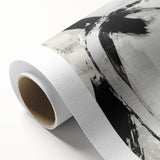 Large Abstract Wall Art – Modern Black and White Minimalist Canvas